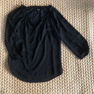 Apt 9 small silky black blouse